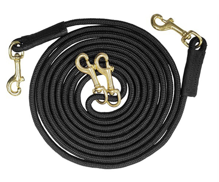 Oregon Draw Reins with Brass Plated Snap image 0